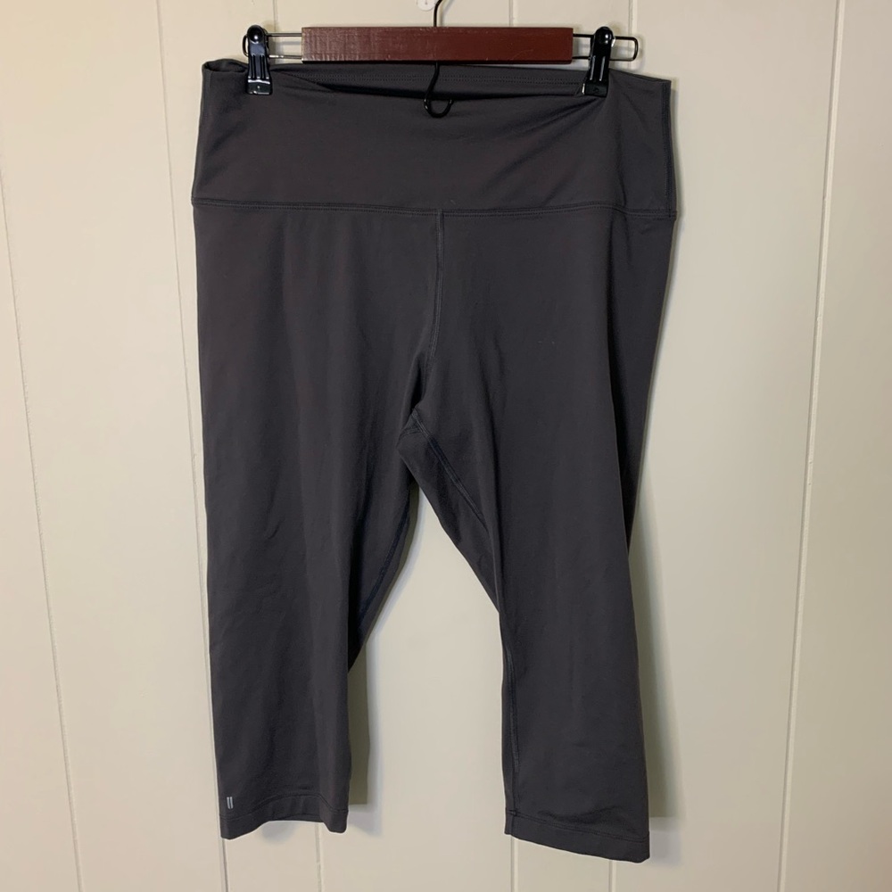 No Bull Capri Leggings Gray Black Size Extra Large